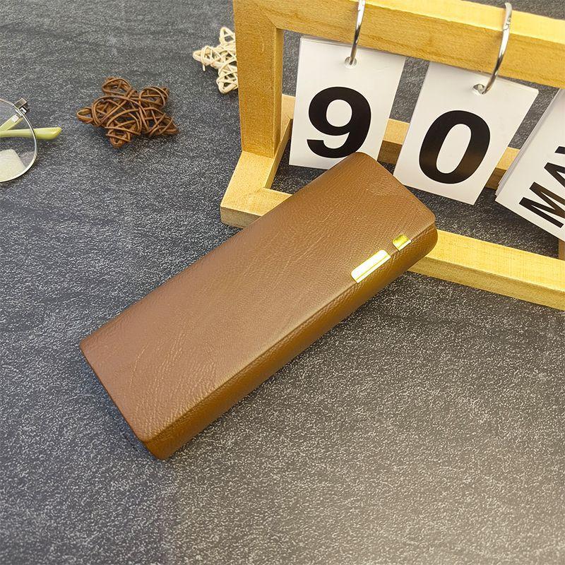 Xiaomi Новый портативный футляр для очков, защищающий от давления, для пожилых, мужской и женский, простой, из кожи, большая вместимость, коробка для хранения очков