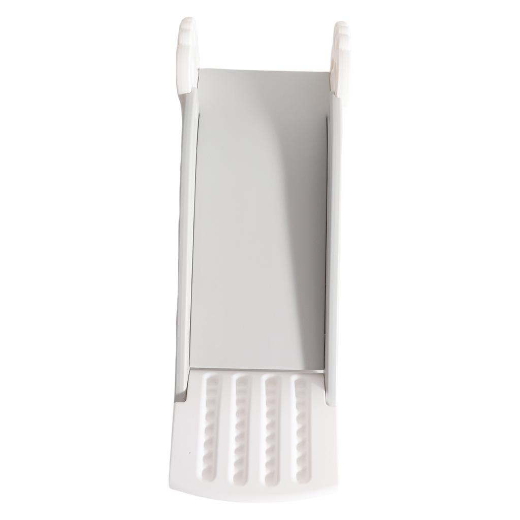 Kids Indoor Sliding Slide Freestanding Folding 2 Stairs Stable Base Climber Play Slide for Toddlers White Gray