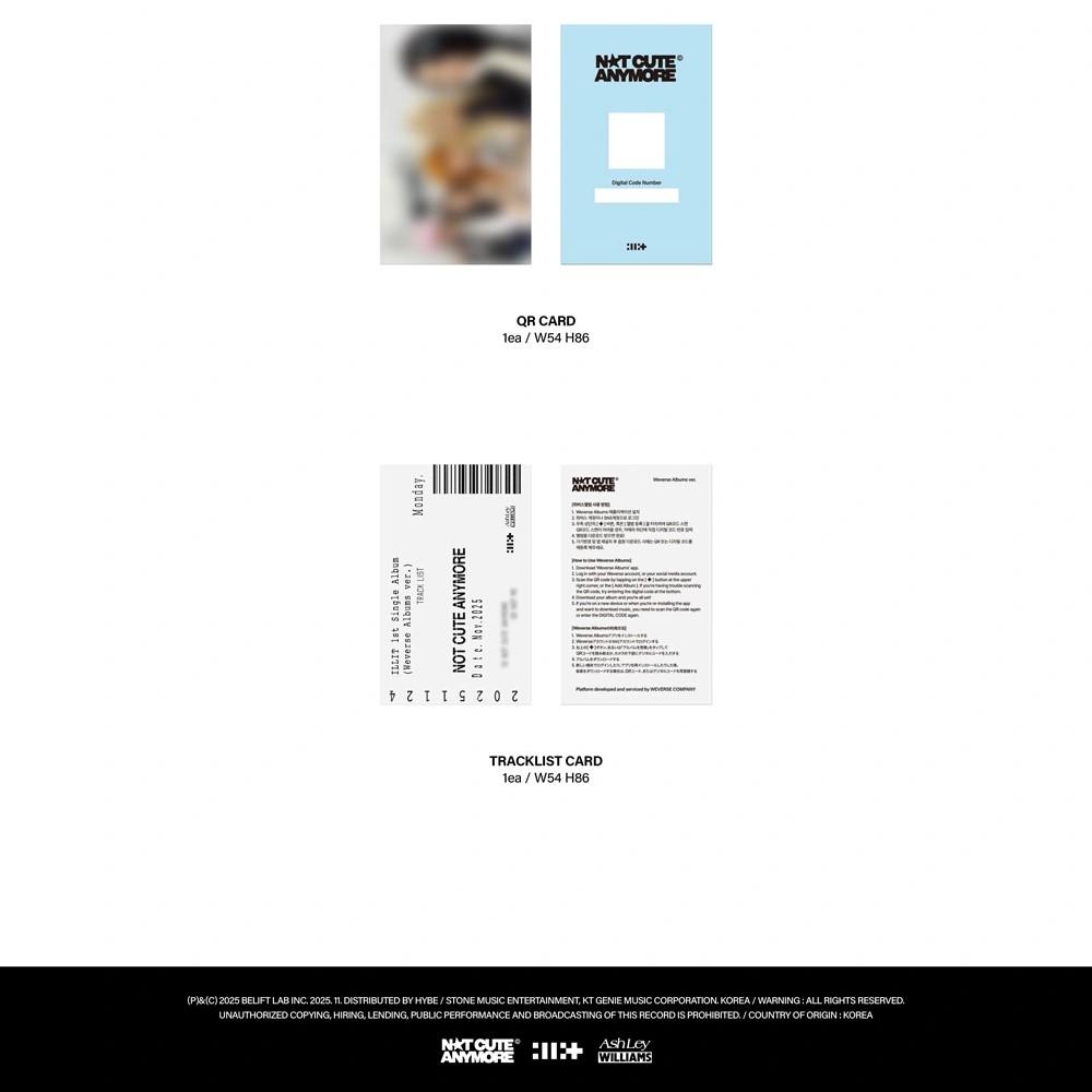 ILLIT [БОЛЬШЕ НЕ МИЛЫЙ] 1-й Сингл Альбом Версия WEVERSE ALBUMS