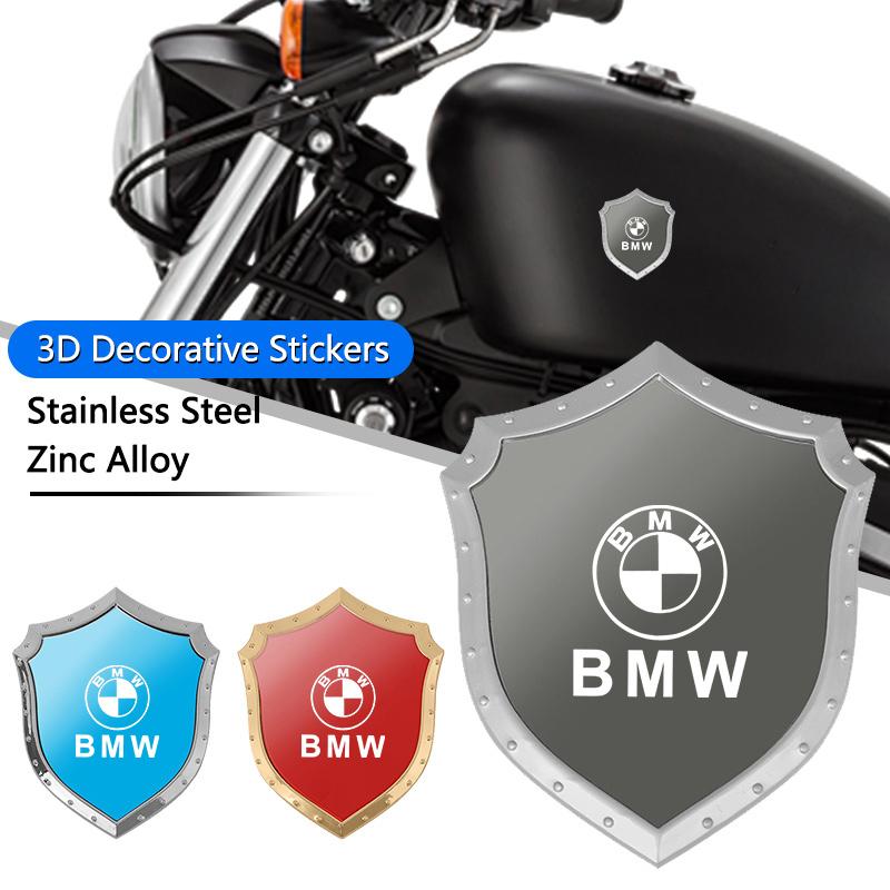 ZFAL7 3D Decal Motorcycle Sticker Stainless Steel Car Creative Styling Decoration Sticker For BMW M F10 F20 E92 E93 X1 E43 E53 E63 E84