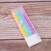 Boxed Rainbow Gradient Rainbow Candle Birthday Candle Creative Colored Pencil Slim Candle Cake Decoration