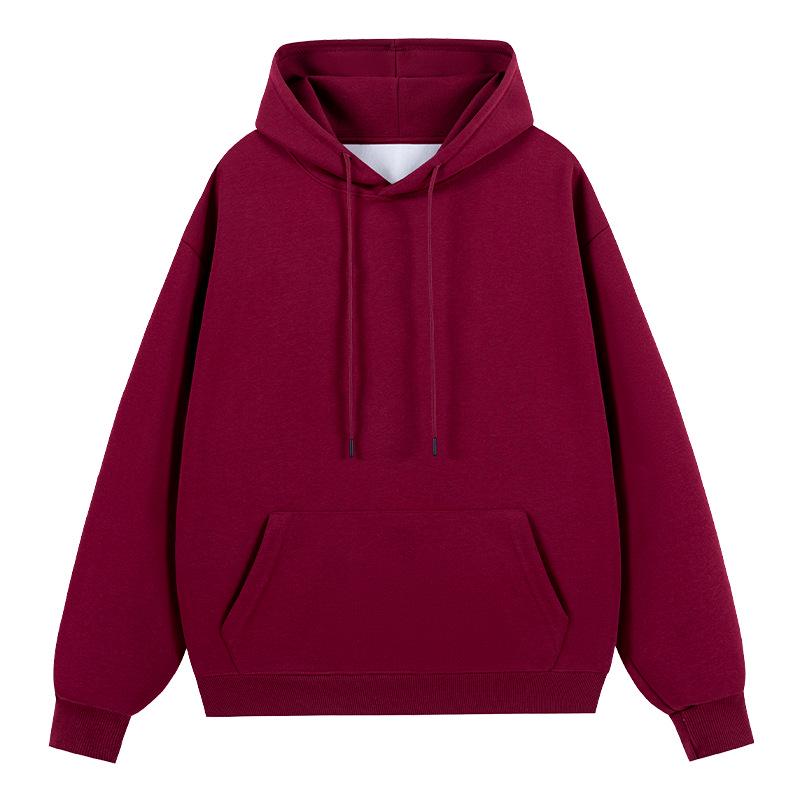 2025 Autumn Solid Color Loose Hoodie for Couples