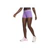 Pro 3" Shorts Letter Brand Logo Print Slim Fit Sports Shorts Women Shorts Black Raspberry CZ9857-521