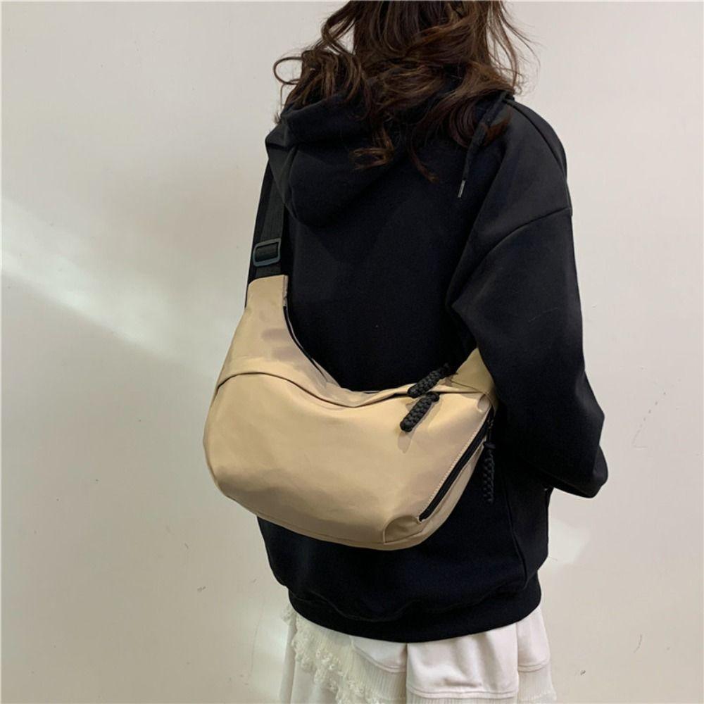 Nylon Single Shoulder Bags Handbag Large Capacity Sports Bag Fashion Oxford Dumpling Bags  Unisex