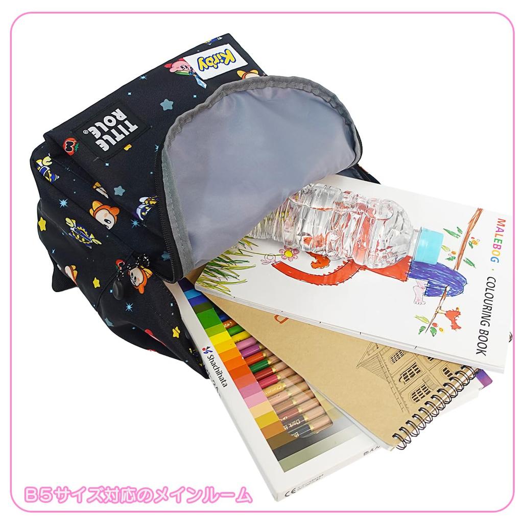 Backpack Kirby Pop Star Kirby Waddle Dee Goods B5 Storage Kids 20769053 Black F [Title Role]