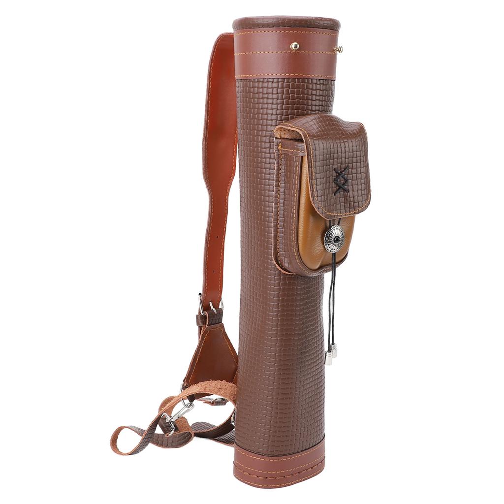 Колчан для стрел кожаный большой вместимости водонепроницаемый универсальный для стрельбы из лука для активного отдыха