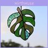 Stained Glass Window Hangings Monstera Suncatcher Leaf Plant Wall Art Ornaments