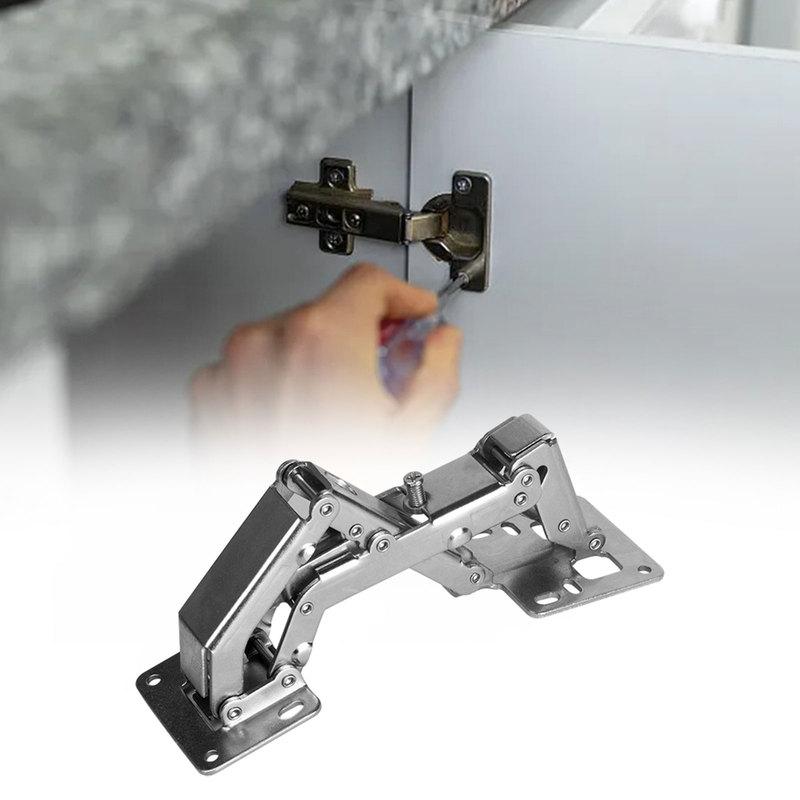 180 Degree Hinges Frameless Cabinet Hinges Hydraulic Soft Close Hinges Kitchen Cupboard Doors Hinges Cold Rolled Steel Material