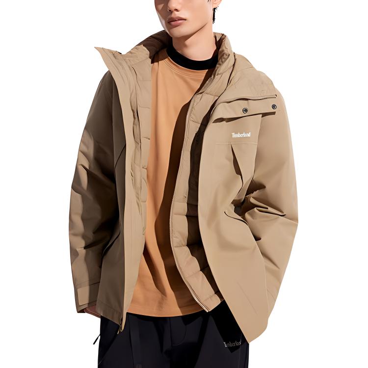 Timberland Waterproof And Windproof Windbreaker Jacket Men's British Khaki A41UB918