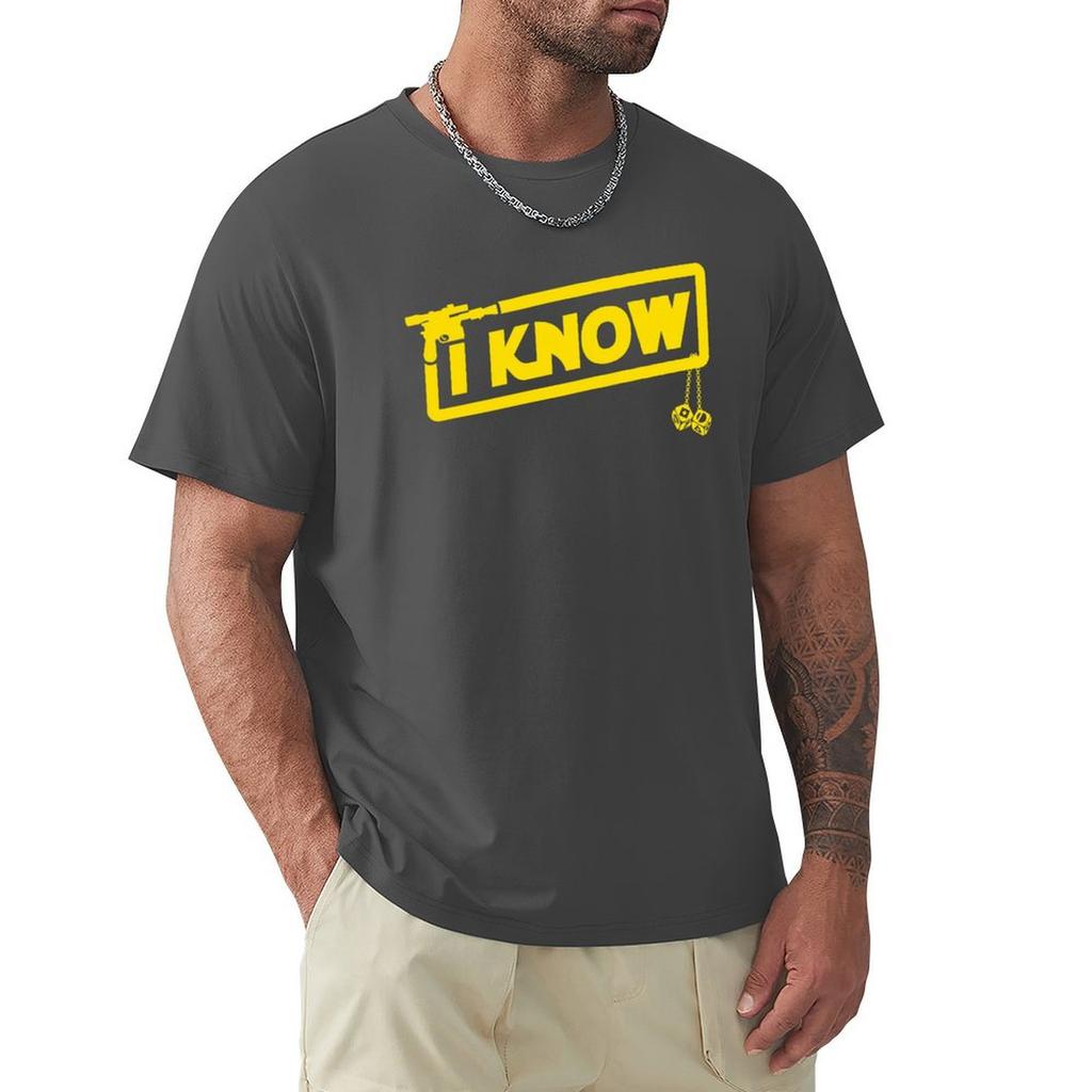 Футболка I Know Винтажные футболки Графические футболки Футболки Sweat Blanks Тяжелые футболки для мужчин