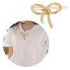 Stylish Twisted Brooch Pin Adornment Dainty Twisted Bowknot Lapel Pins Charm Delicate Brooch Jewelry for Women and Girls