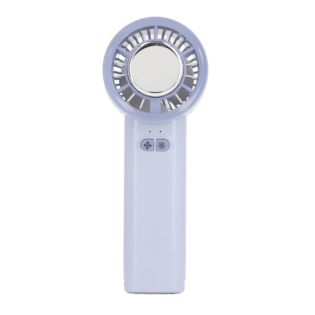 Handheld Cooling Fan 3 Speeds Rechargeable Portable Semiconductor Mini Desk Fan with Cold Compress