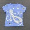 Y2K Street Basic Marine Anime Print Round Neck Slim Fit Short Sleeve T-shirt Top Summer