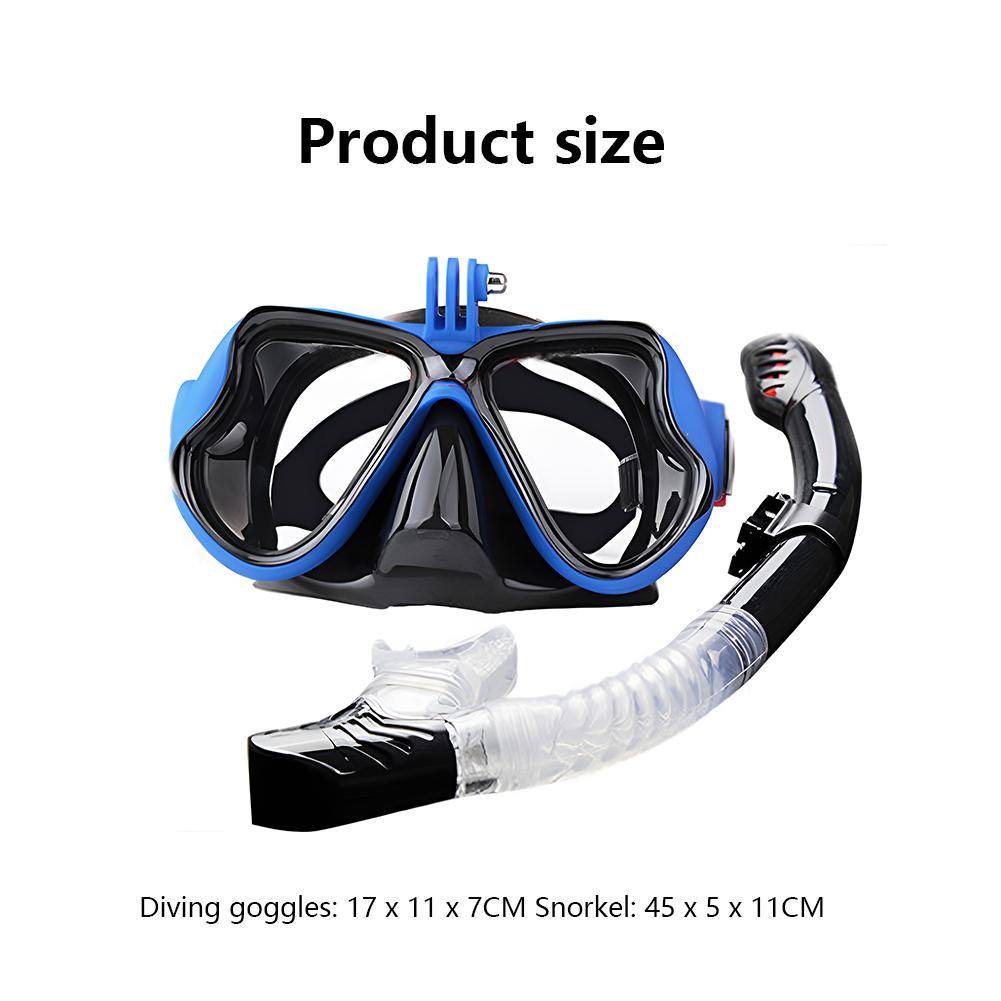 Dry Snorkel Set Diving Glasses Snorkel Swimming Earplugs Professional Snorkeling Set For Swimming Diving