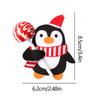 50/100pcs Christmas Lollipop Paper Cards Cartoon Santa Claus Penguin Snowman Kids Candy Gifts Package Wrapping New Year Party