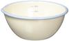 Fuji Enamel W Bowl, 12cm, 0.4L, Enamel, Graduated, White, BM-12B