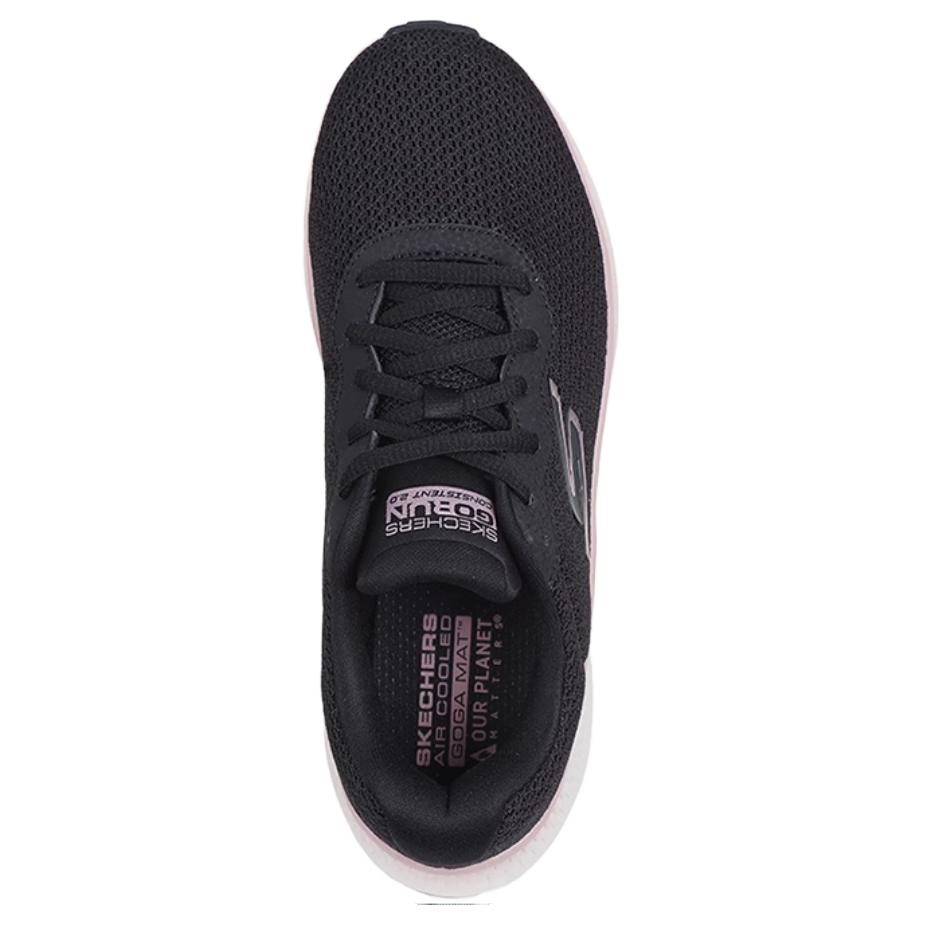 Skechers Go Run Постоянные Комфортные Универсальные Прочные Легкие Низкие Беговые Кроссовки Женские беговые кроссовки Черный 128621-BKMV