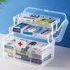 Sorting Storage 3-Layers Medicine Box Plastic Drug Storage Box Portable Medicine Cabinet Office