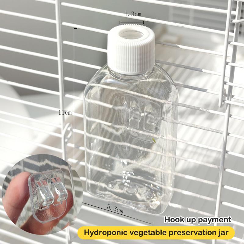 Bird Parrot Feeder Cage Vegetable Holder Preservation Jar Cage Accessories Hanging Basket Container Toys Budgie Cage Supplies