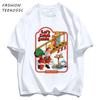 Let Is Catch Santa Printed TShirt Men Cotton Summer T Shirts AllMatch Trendy Clothing Unisex Comfortable Colour Streetwear