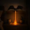 Fantasy Art Collectibles Dragon Bookshelf Nook Light with LED Flame Effect, Shelf Decor, Ambient Reading Corner Lighting Flying Display