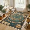 Astronomical Theme Soft Crystal Velvet Rug Custom Name & Text Print Non Slip Floor Rug for Bedroom Living Room