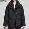 Women's Fashion Casual Fall Winter Love Letter Print Long Sleeve Jackets & Coats Down Coats