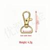Zinc Alloy Lobster Clasp Dog Buckle & Metal Keychain Accessories