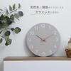 Fuji Boeki Quiet Wall Clock Nordic Interior Diameter 28cm Mokumo Width 28Depth 3.5Height Gray 42116
