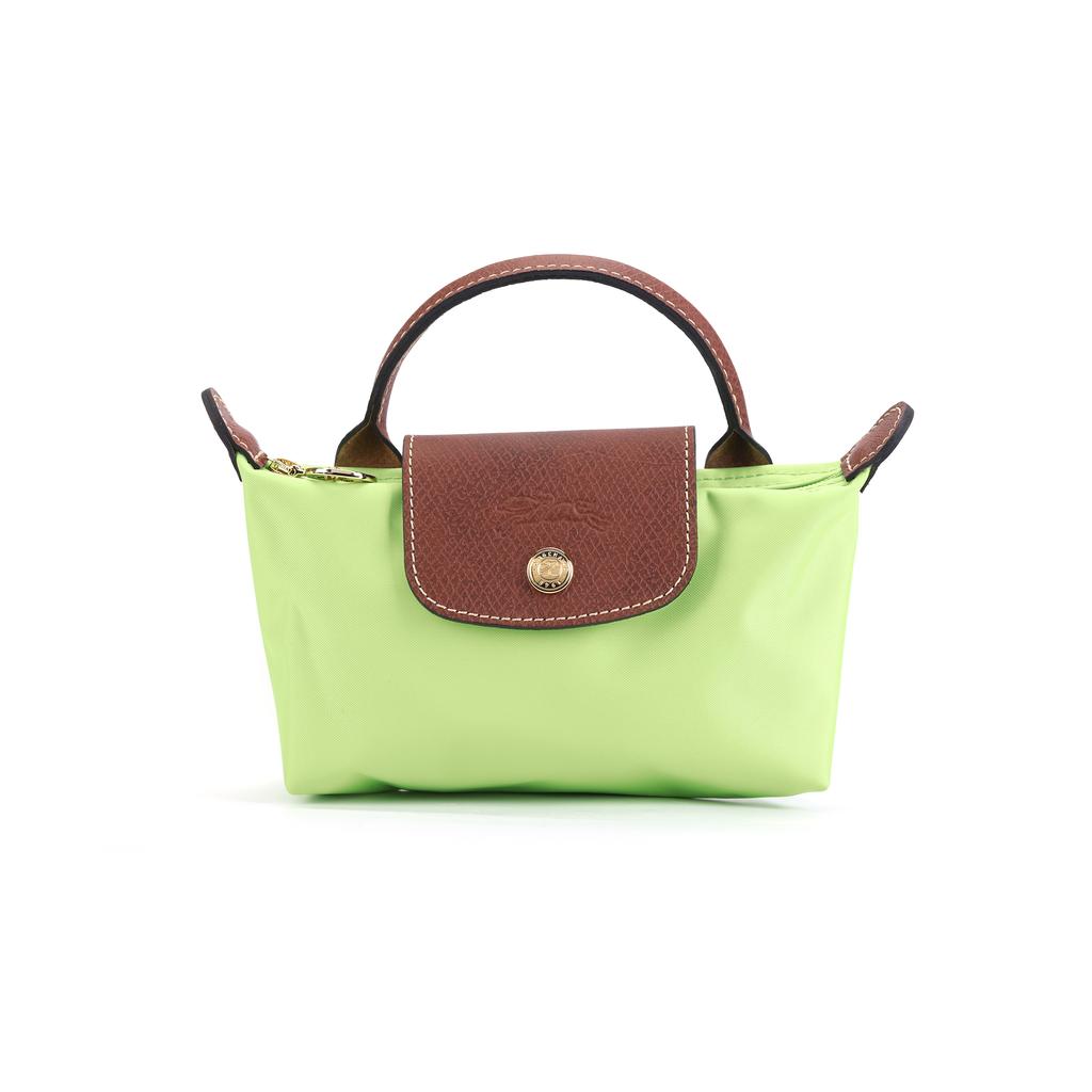 New LONGCHAMP Le Pliage Recycled Canvas With Leather Trim Canvas Bag, Dumpling Bag, Handbag Regular Women's Green 34175089355