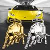 1 шт. Универсальный Металлический Нержавеющий Животный Автомобильный Аксессуар Значок Боевой Бык Муха Лошадь для Логотипа Lamborghini 3D Наклейка Декорация