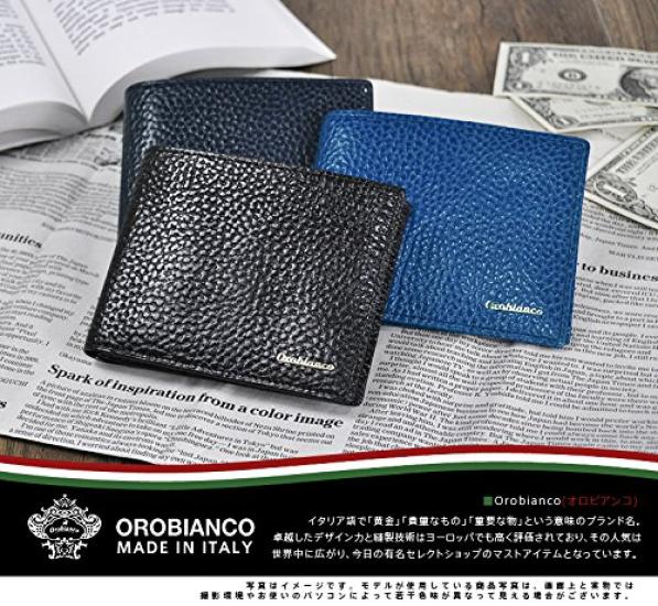 Billfold Bifold Wallet Bifold Wallet Blue [Orobianco] [Torashibo/Torashibo] 3.