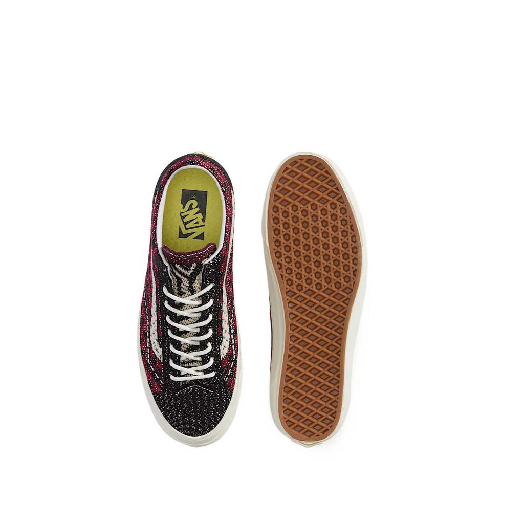 Vans Premium Old Skool 'Knit Pack Geo Check Bordeaux Red' Sneakers VN000EFKBRD