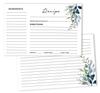 Inkdotpot 4x6 Inch Recipe Cards (Set of 50) , Thick Double Sided Premium Card Stock- Modern Style White Recipe Notecards