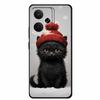 Чехол для телефона Realme GT 7T Чехол Цветы Мягкий Черный Силиконовый Задняя крышка Для Realme 14 5G 15 Pro GT7 Чехол Ударопрочный Coque Fundas