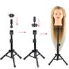 Adjustable Mannequin Wig Stand Head Tripod Tripod Bracket Model Hairdressing Clamp Holder