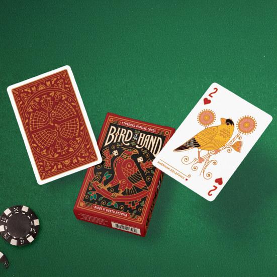 Карты для покера «Птица в руке» Тема «Птицы Северной Америки» Колода карт Детские Взрослые Семейный вечер Многопользовательская Интерактивная Классическая Карточная Настольная Игра