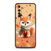 Милый Рыжий Лис Мягкий ТПУ Для Realme 12 11 10 9 Pro Plus GT2 GT3 GT5 7 8 Pro C21 C25 C35 Pro 5G Ударопрочный Чехол для Телефона Fundas Capas
