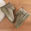 Fashion Ankle Women's Boots Fashion Daily Women Winter Short Plush Keep Warm Solid Snow Boots Round Toe Shoes for Women Zapatos De Mujer