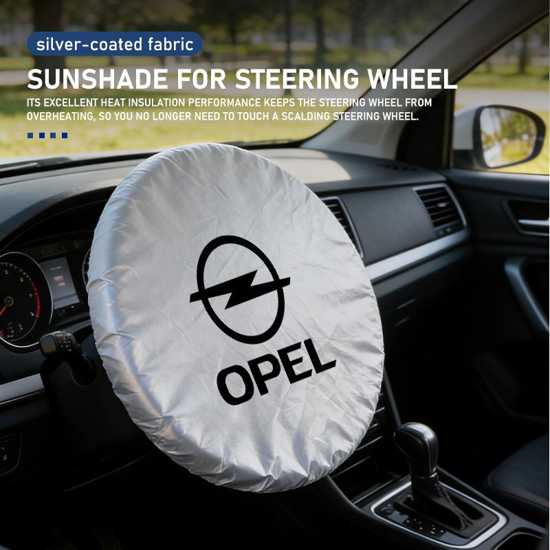 AAHC1 For Opel Car Sun Shade for Steering Wheel Anti UV Heat Insulation Protector ADAM ASTRA J K CORSA E INSIGNIA MOKKA VIVA Meriva
