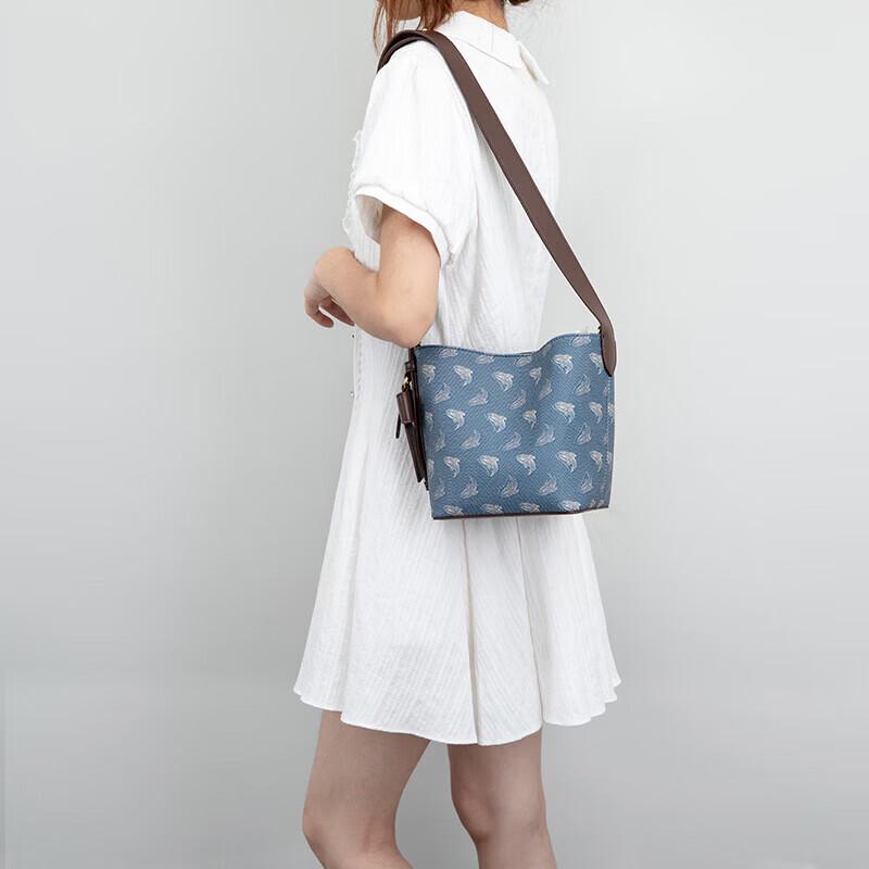 MARK FAIRWHALE Retro Casual Crossbody Bucket Bag