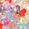 20Pcs 17x19mm Colored Acrylic Cut Heart Beads Large Hole Loose Beads For DIY Fashion Bracelets Phone Chain Making Accessories