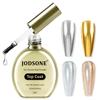 JODSONE Mirror Powder, Non-Wipe, Quick-Drying Top Gel, Enhances Nail Gloss, Premium Gloss, UVLED Compatible, Large Capacity 16.5ml