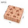50 шт. Пищевая маслостойкая бумага Квадратная упаковочная бумага для сэндвичей Оберточная бумага для жареной пищи