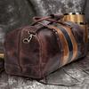 Personalized Leather Weekender Bag: Handmade Top Grain Travel Duffel