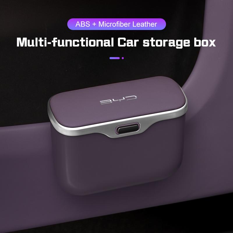 HECRD1 Car Trash Can For BYD sealion 6 7 SEAL U Dolphin ATTO 2 3 4 Seagull shark 6 Song Plus Tang DMI Car Door Storage Box Garbage Bin