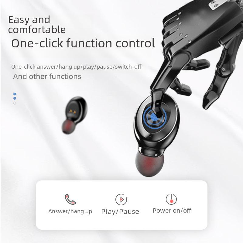 XG8 Беспроводная спортивная гарнитура-вкладыши с двумя наушниками, Bluetooth 5.0, с зарядным кейсом