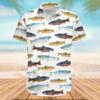 3d Fish Print Hawaiian Shirts For Men New Trend Men's Shirt Casual Unisex Clothing Summer Quick Dry Short Sleeve Shirt Tops 2025