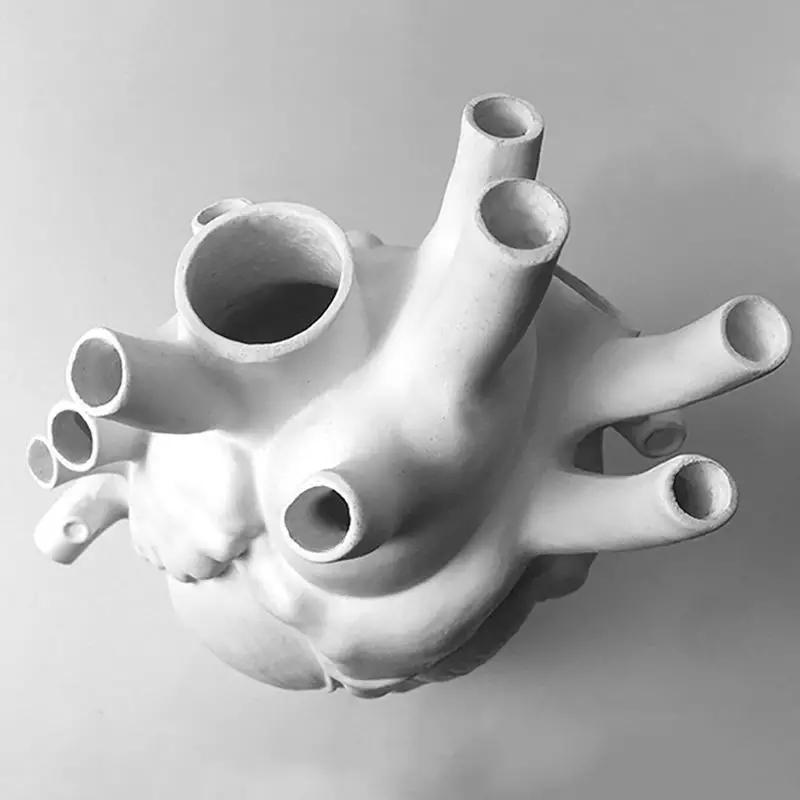 Ваза в форме сердца, украшение для дома, украшение рабочего стола, изысканная ваза для интерьера высокого класса, цветочный ящик в форме органа, декор на Хэллоуин