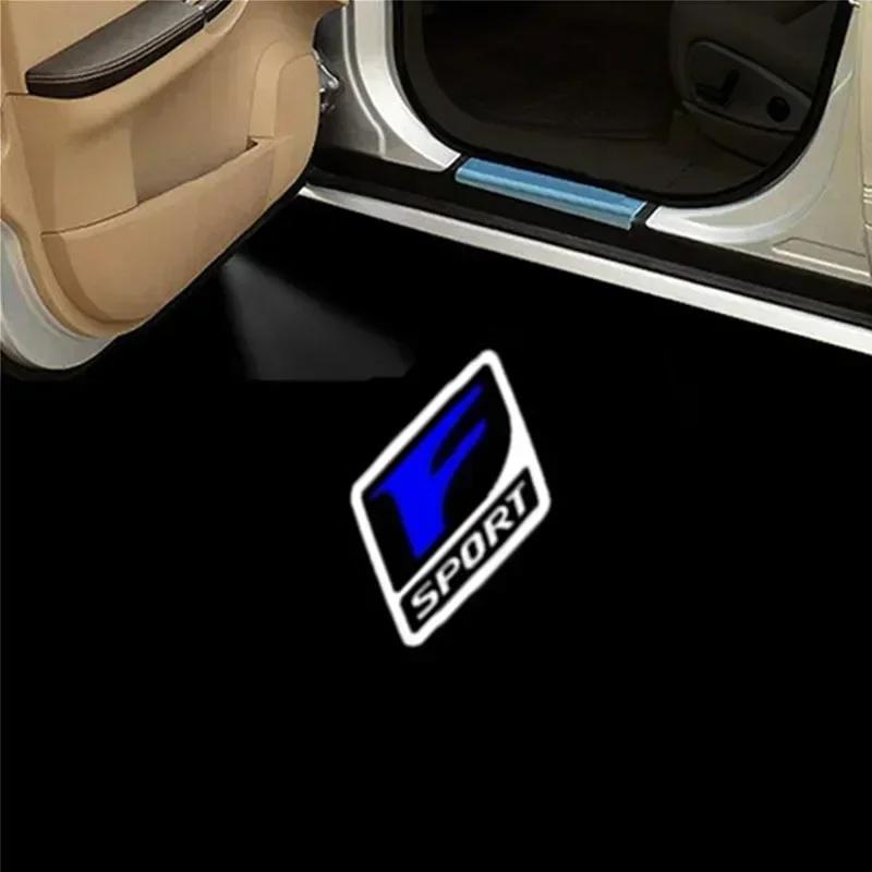 2PCS Car Door Welcome Light Led HD Projector Lamp Courtesy Lights For Lexus F SPORT ES IS LX RX GS GX UX LS